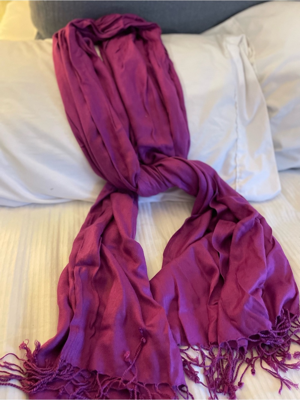 Chic Italian Purple Scarf